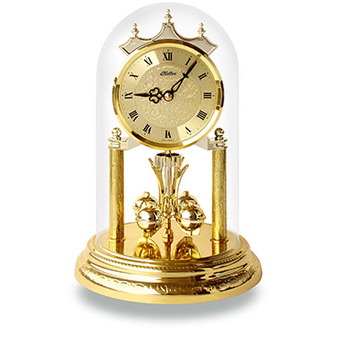 27 x 21 cm Haller 9172 Mesa Reloj Metal Oro 